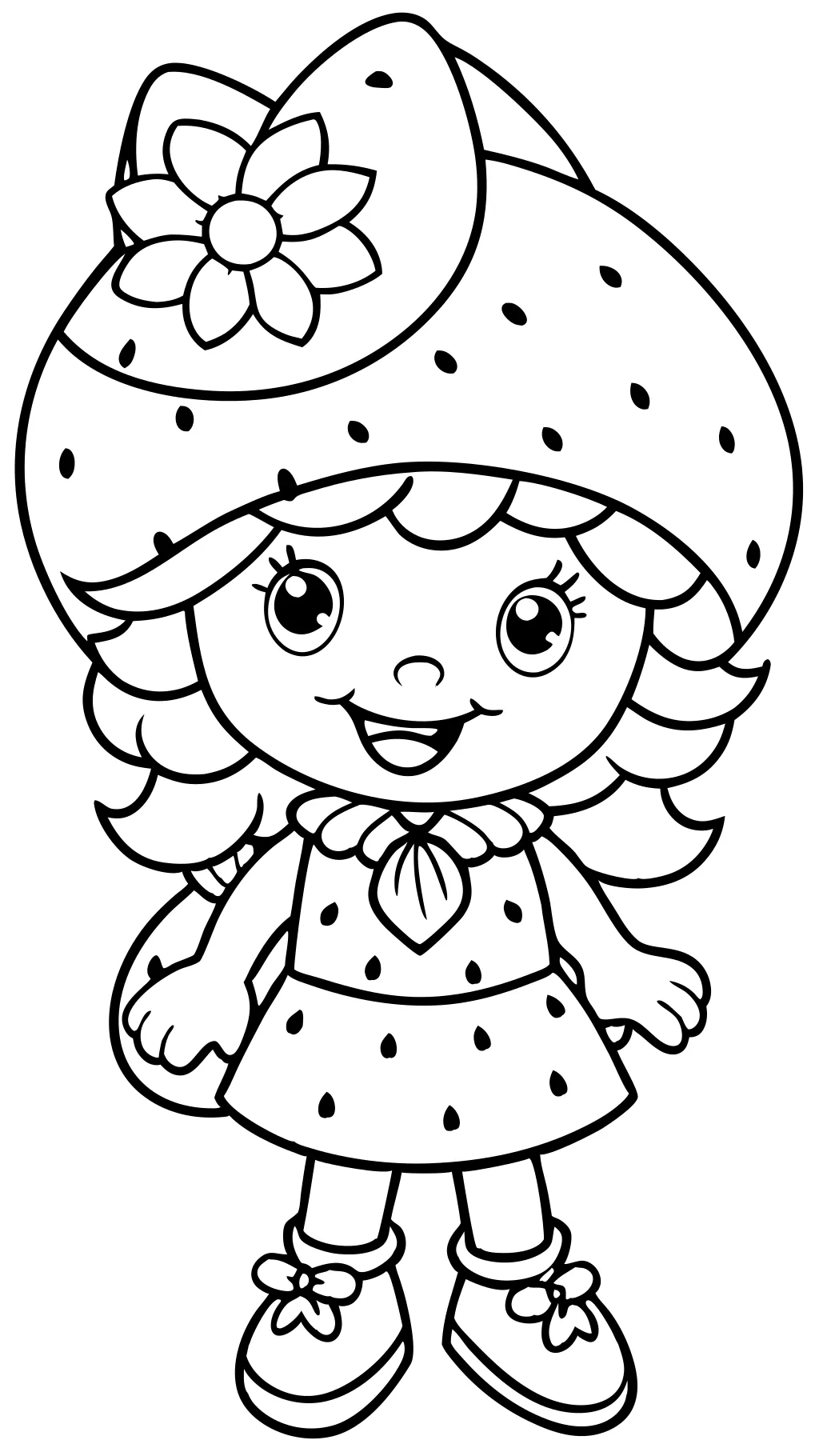 strawberry shortcake characters coloring pages